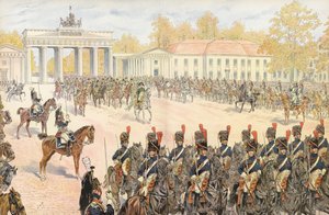 Napoleon triomfantelijk Berlijn binnenkomend door Onfray de Breville Job