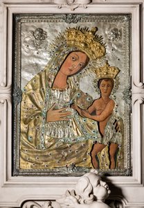 Madonna Odegitria - Icoon met Riza door Onofrio Palvisino da Monopoli