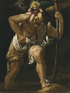 Sint Christoffel die het Kind Jezus Draagt door Orazio Borgianni