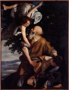 Binding van Isaac door Orazio Gentileschi