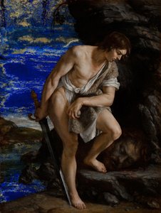 David met het hoofd van Goliath