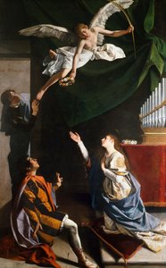 De heilige martelaren Cecilia, Valerianus en Tiburtius