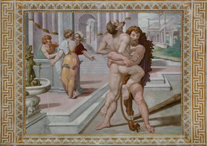 Hercules vecht tegen Antaeus (detail)
