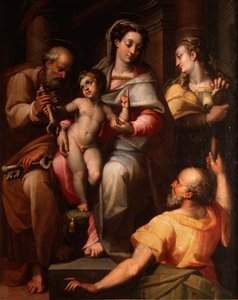 Heilige Familie met St. Peter en St. Maria Magdalena