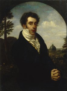 Portret van Prins Alexander Mikhailovich Golitsyn 1798-1858, 1819 door Orest Adamovich Kiprensky