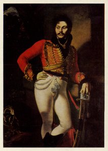 Portret van Yevgraf Davydov, 1809 door Orest Adamovich Kiprensky