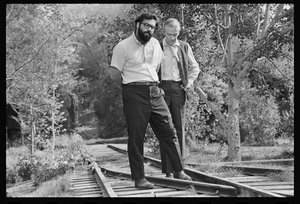 Francis Ford Coppola en Fred Astaire op de set van 