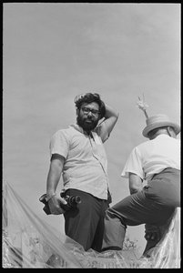 Francis Ford Coppola op de set van 
