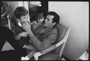 Tony Curtis met dochter Jamie Lee Curtis
