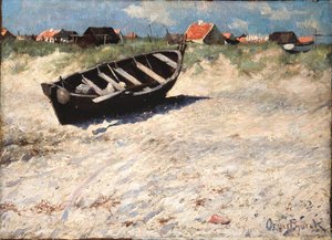 Boot op het Zuidstrand van Skagen