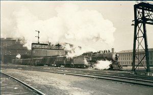 Trein die Union Station verlaat, St. Louis