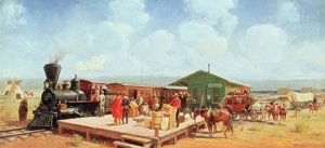 Westelijk treinstation, Frontier Days, c.1901