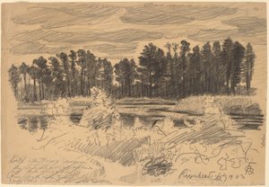 Riverhead, Long Island door Oscar F. Bluemner