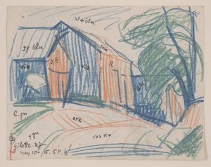 Gilette, New Jersey door Oscar Florianus Bluemner