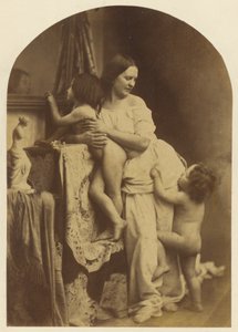 Madonna met kind en Johannes de Doper door Oscar Gustave Rejlander