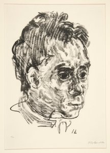 Portret van Walter Hasenclever door Oskar Kokoschka