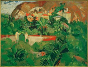 Italiaans landschap met poort, Levanto door Oskar Moll