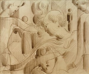 Figurencompositie door Oskar Schlemmer