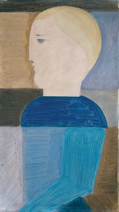 Halbfigur nach links gewandt door Oskar Schlemmer
