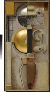 Relief JG in Bronze door Oskar Schlemmer