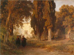 De kloostertuin, na 1857