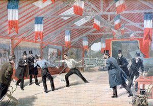 Een tragisch duel: De dood van Monsieur Harry Alis, 1895 door Oswaldo Tofani