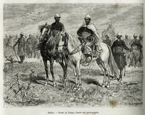 De Spahis van de expeditie-escorte door Oswaldo Tofani