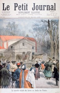 Het nieuwe wilde kattenhuis in de Jardin des Plantes, Parijs, 1895 door Oswaldo Tofani