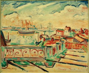 De haven van Antwerpen door Othon Friesz