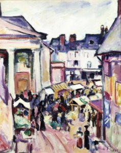 Zondag in Honfleur door Othon Friesz