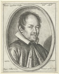 Portret van de componist Paolo Quagliati ca. 1555-1628, 1623 door Ottavio Maria Leoni