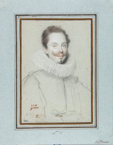 Portret van de Markies Paris Pinelli. Tekening door Ottavio Leoni, 17e eeuw door Ottavio Mario Leoni