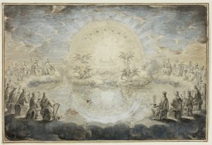 Scène uit Openbaringen door Ottmar Elliger the Younger