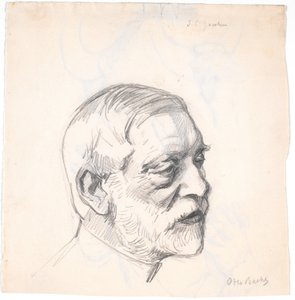 Hoofd van brouwer J.C. Jacobsen door Otto Bache