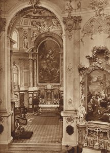Kloosterkerk van Ettal, interieur van de kerk door Otto Ballerstedt