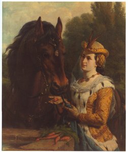 Jacoba van Beieren met haar paard