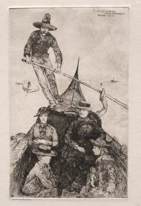 Etsen van Venetië, 1881 door Otto H. Bacher