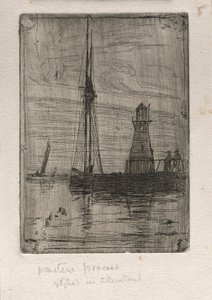 Rivierpier, 1890 door Otto H. Bacher