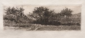 Daken en bomen, 1879 door Otto H. Bacher