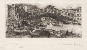 De Rialto, Venetië door Otto H. Bacher