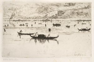 Laguna Veneta door Otto Henry Bacher