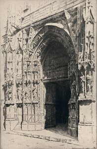 Ingang van de Kerk van St Merri, 1915 door Otto J Schneider