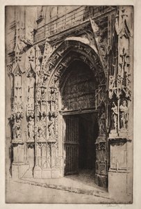 Portail Central, Eglise St. Merri, Parijs door Otto J. Schneider
