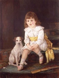 Meester Baddeley van Derby met zijn hond