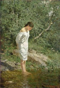 Anna bij het water door Otto Ludvig Sinding