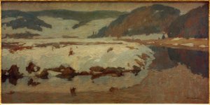 Late sneeuw door Otto Ubbelohde