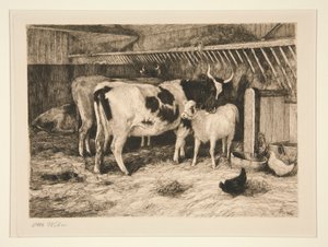 Moederlijke omhelzing door Otto Weber