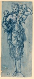 Ontwerp voor een eindfiguur van Liefdadigheid door Otto van Veen