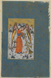 De Engel Israfil, ca. 1580-90 door Ottoman School
