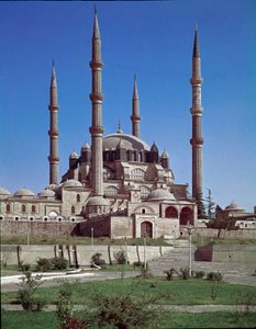Uitzicht op de Selimiye Moskee (1575) door Ottoman School